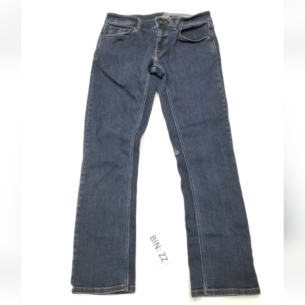 Volcom Jeans Mens Size 29 Vorta Slim Straight Cotton Stretch Denim Blue :ZZ
